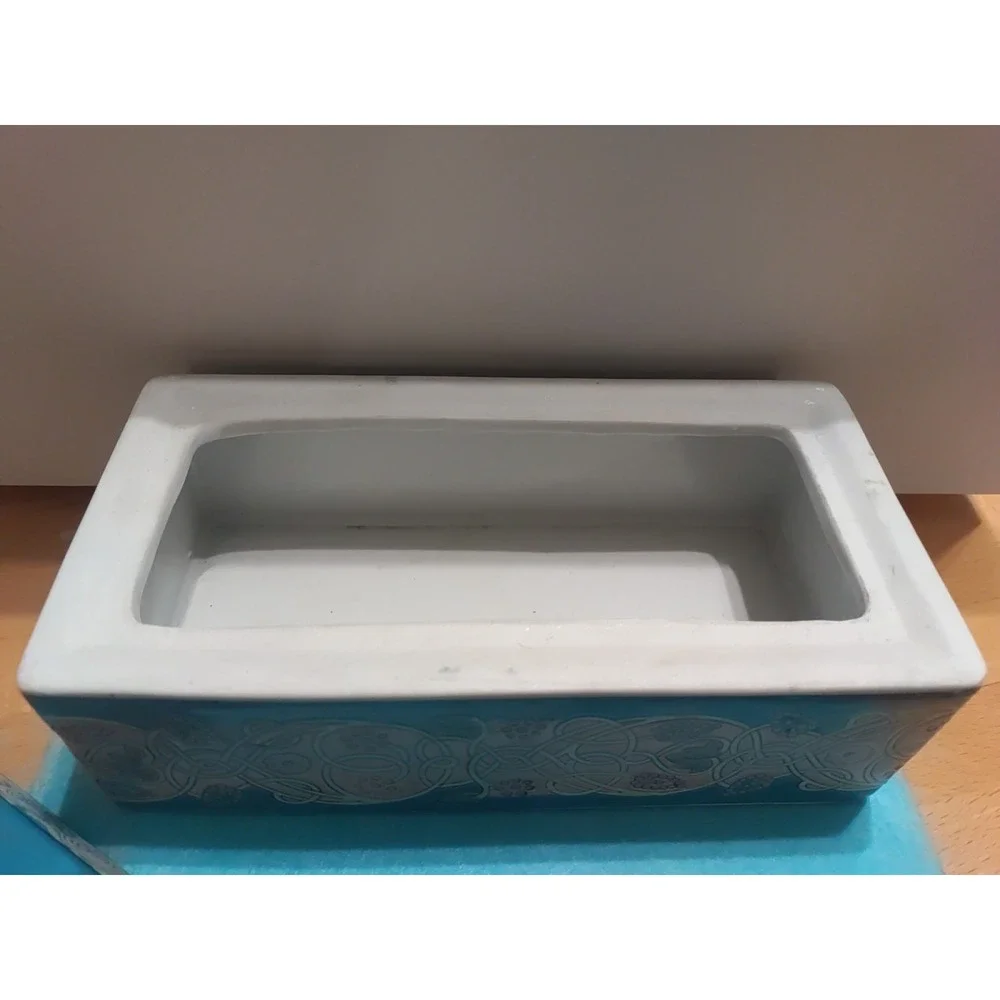 Vintage Jena Hall Inspirations Toyo Porcelain Birds Snail‎ Brush Box With Lid